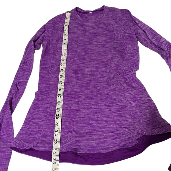 Lululemon Runderful Long Sleeve Heathered Tender Violet Sz 6 - Picture 10 of 16